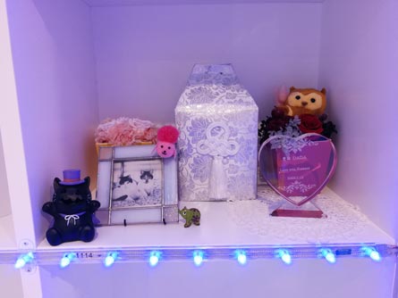 岩手県盛岡市のペット火葬・葬儀 サニーサンペットメモリアル | 納骨棚